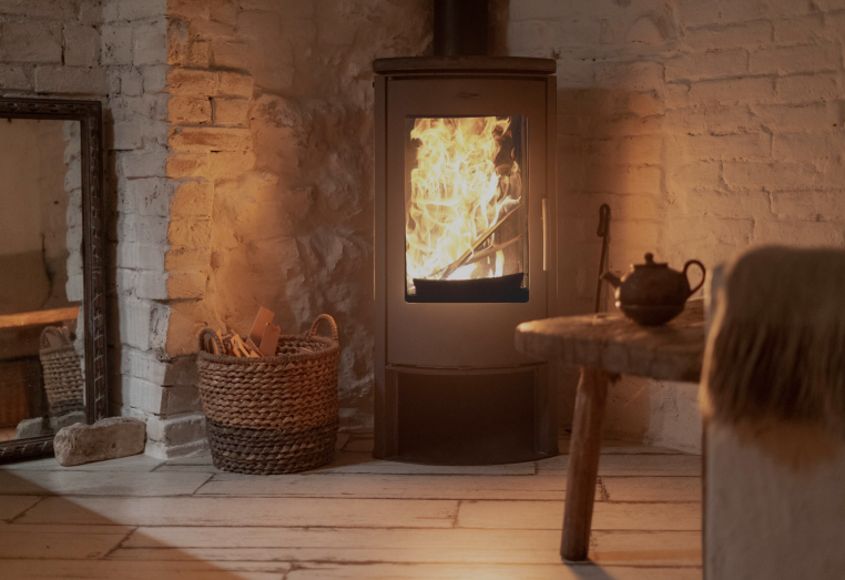 fireplace-with-woods-modern-wooden-house 1