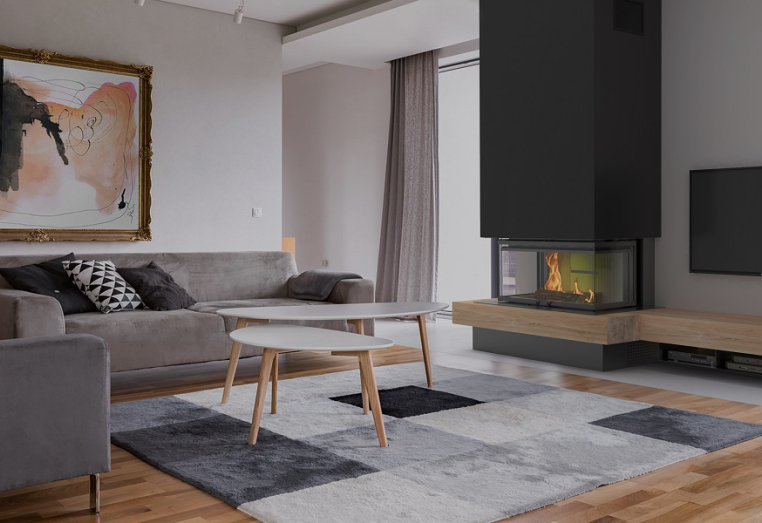 fireplace-with-woods-modern-wooden-house 3